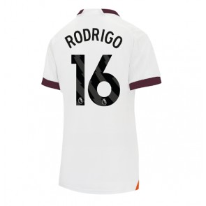 Manchester City Rodri Hernandez #16 Udebanetrøje Dame 2023-24 Kort ærmer